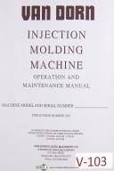 Van Dorn-Van Dorn 300, Injection Molding amchine, Pub 103, Operations & Parts Manual 1997-300-01